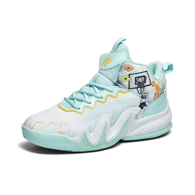 Wooden Rabbit Slip Resistant Low Top Basketball Shoes Unisex-11