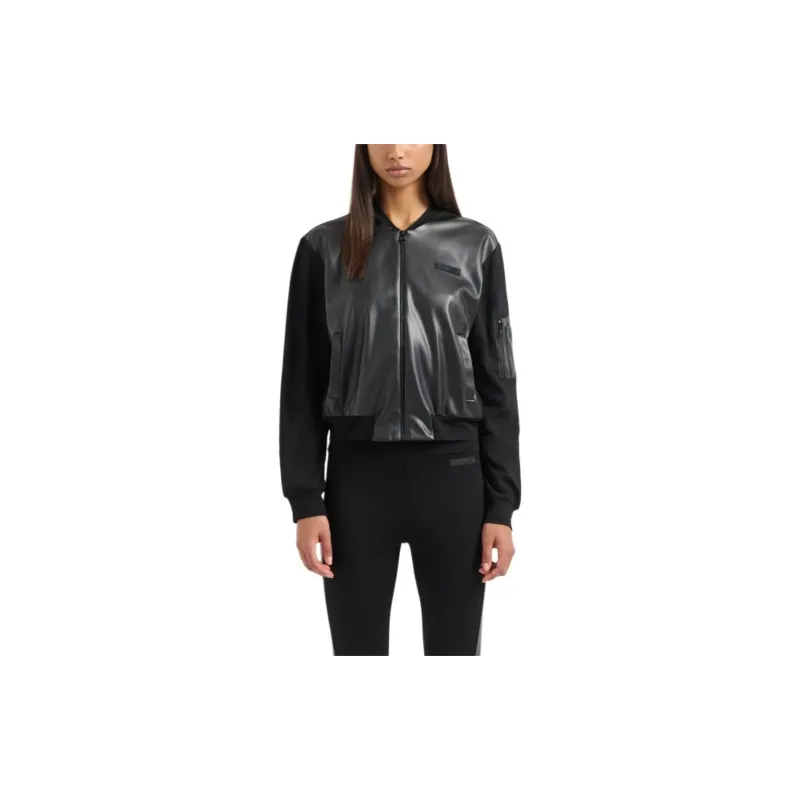 EMPORIO ARMANI EA7 FW24 Sweatshirt Women's Black-1