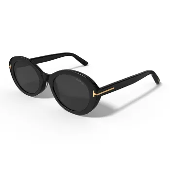TOM FORD Plate Frame Oval Sunglasses Unisex