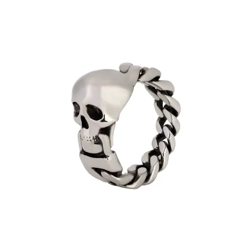 Alexander McQueen Rings Men Silver