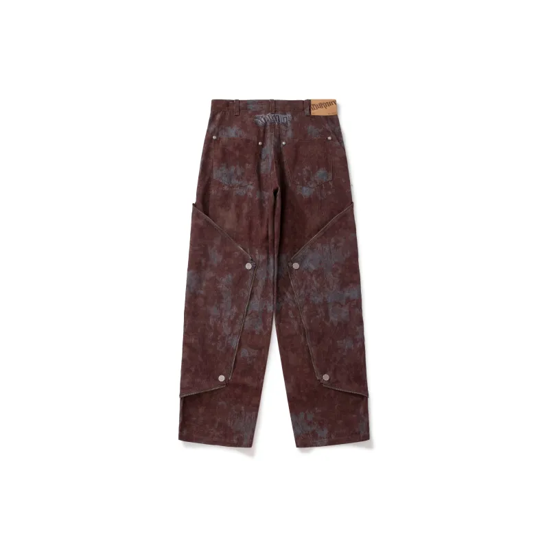 BURNIN Cargo Pants Unisex Rusty Red-1