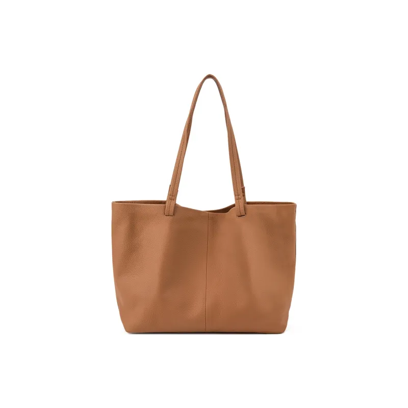 VENOF Cow Leather Tote Bag For Lazy Commute Shoulder Bag Large Size Women's-0
