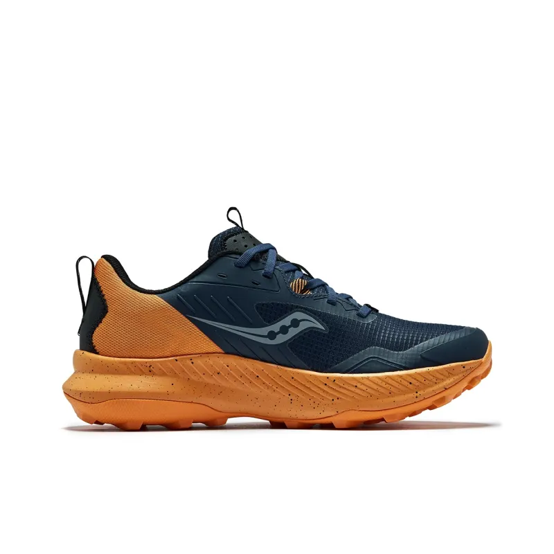 Saucony BLAZE TR Wear Resistant Low Top Running Shoes Men's Dark Blue Orange-1