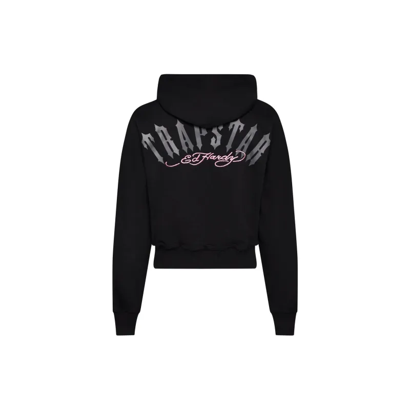 Ed Hardy x Trapstar Trapstar Collaboration FW24 Jacket Women's Black-1
