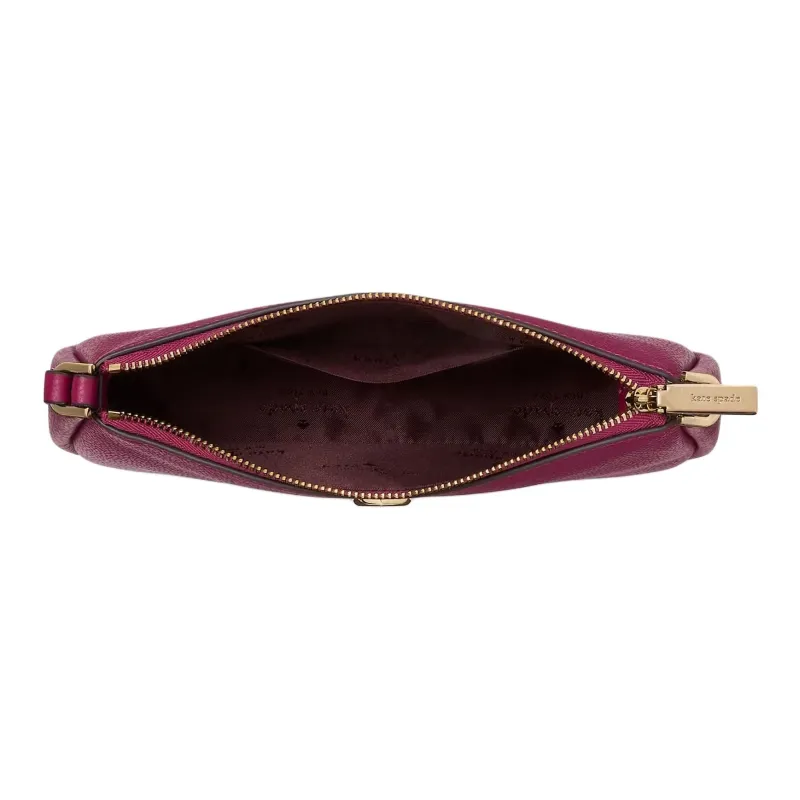 Kate Spade Litchi Grain Leather Shoulder Bag Handbag Shoulder Bag Women's Black Gooseberry-3