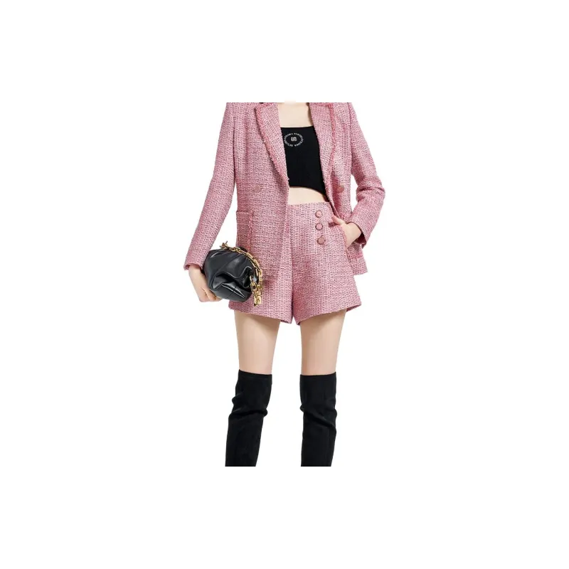 BESIONIA FW23 Casual Shorts Women's Pink-1