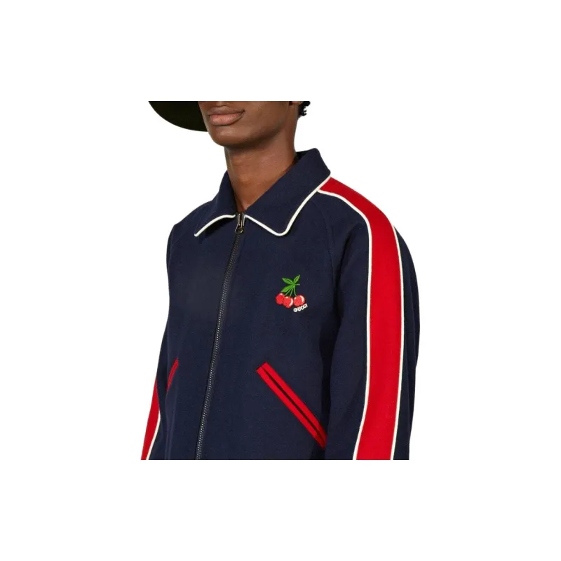 GUCCI FW22 Jackets Coats Men's Navy Blue-4