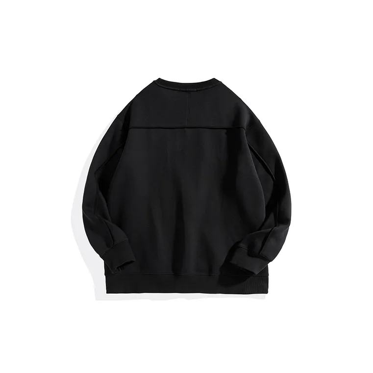 PEACEBIRD MEN Vintage Crew Neck Striped Letter Sweatshirt Men's-1