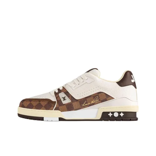 LOUIS VUITTON Skateboard Shoes Unisex Low-Top Brown