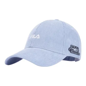 FILA Corduroy Baseball Caps Unisex Hydrangea Blue