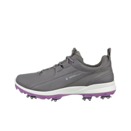 Ecco Anti-Slip Wear-Resistant Low-Top Golf Shoes Men's Gray Purple