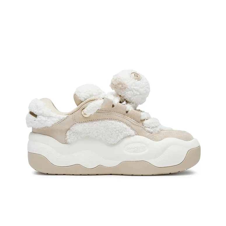 Champion CloudNine Cotton V1 Low Top Skateboard Shoes Women's Wheat Brown/Milk White-1
