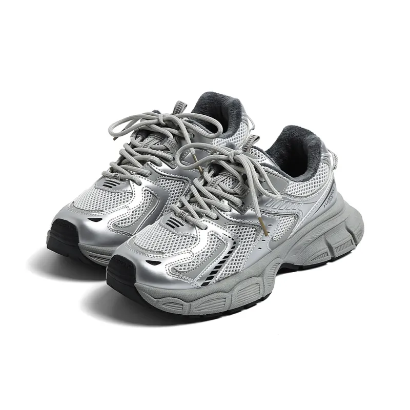 HUANQIU Cushioning Anti-Slip And Wear-Resistant Low-Top Chunky Sneakers Women's-2