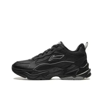 LiNing LN Non slip Lightweight Low Top Casual Shoes Men's Black
