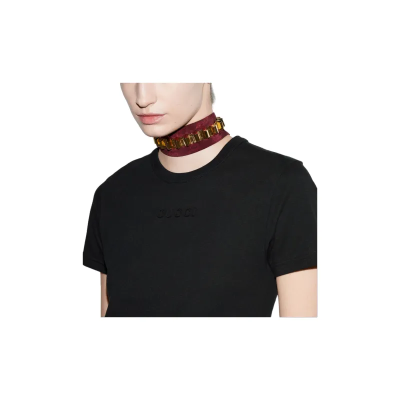 GUCCI 3d logo Cotton T shirt-5