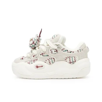 Champion Christmas Collection Cloudy Demon Cloud Monster Skateboard Shoes Women's Oatmeal Beige/Cream White