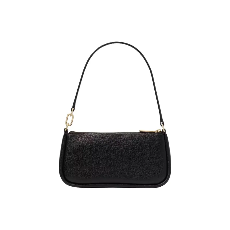 Kate Spade Litchi Grain Leather Shoulder Bag, Handbag, Shoulder Bag Women's Black-2