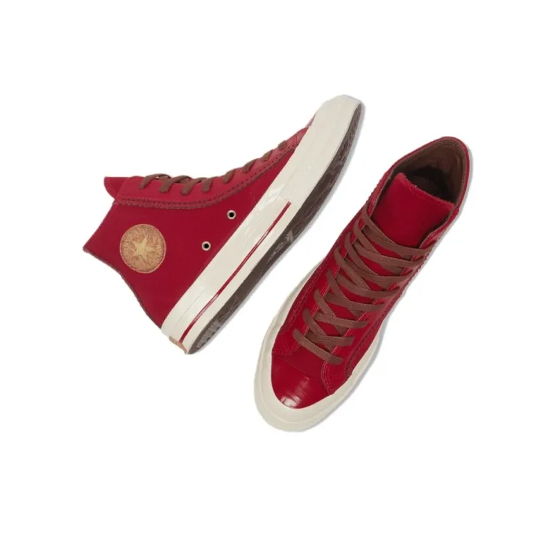 Converse 1970s Anti Slip Wear Resistant High Top Skateboard Shoes Unisex Red-3