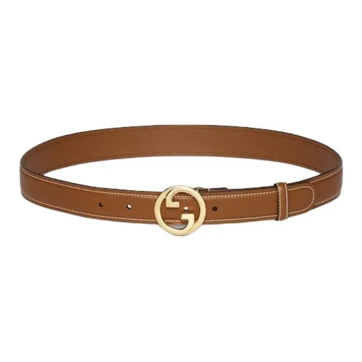 GUCCI Blondie Logo Plaque Belt-0