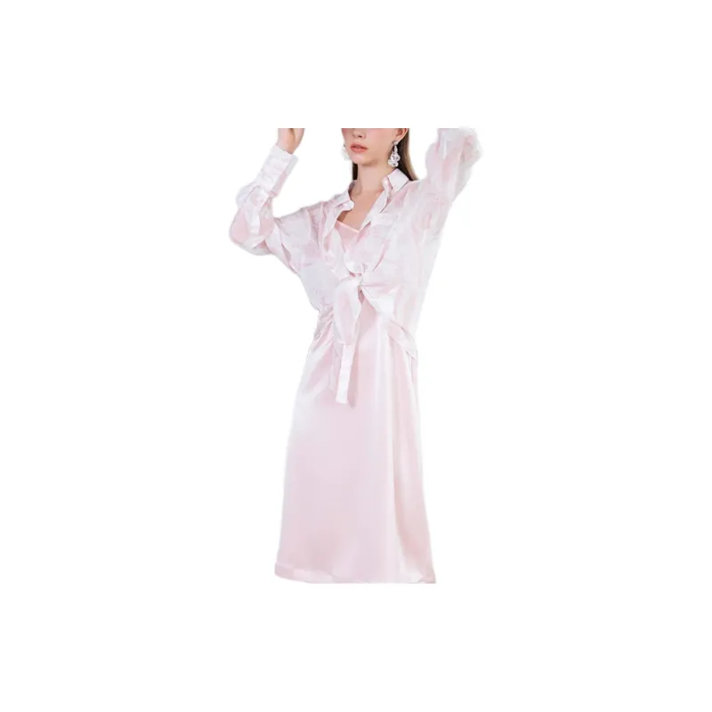 BESIONIA SS23 Shirt Women's Pink Floral Pattern-1