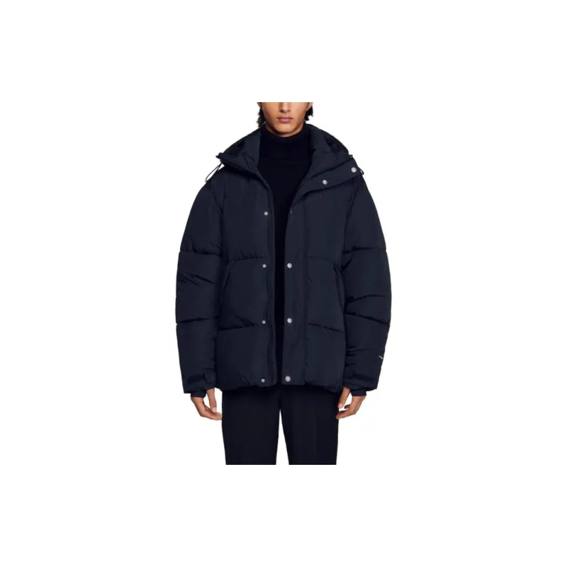 Sandro Puffer Jackets Men Dark Blue-1