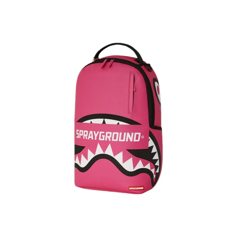 SPRAYGROUND Artificial Leather Backpack Unisex Pink-2