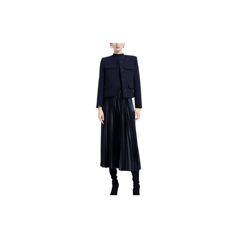 BESIONIA FW23 Jackets Coats Women's Vibrant Blue-1