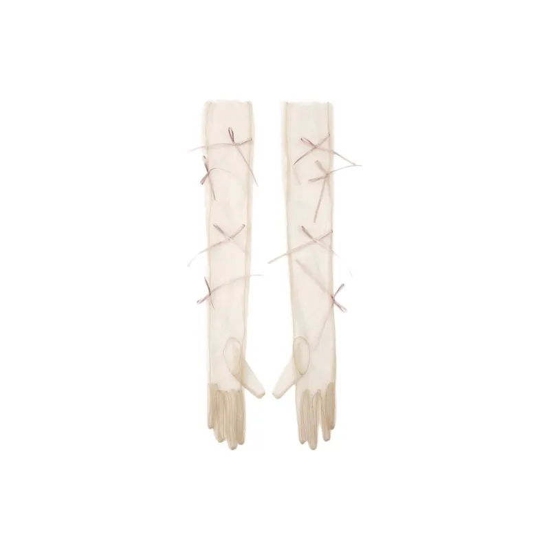ZARA Polyamide Gloves Women's Pink-1