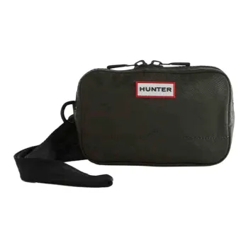 HUNTER Nylon Shoulder Bag, Crossbody Bag Unisex Dark Olive
