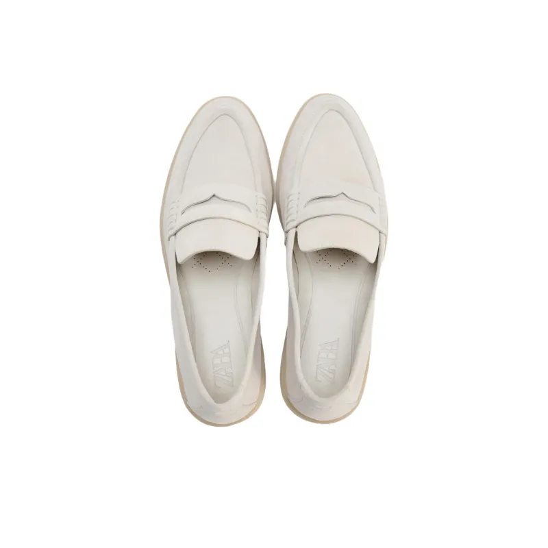 ZARA Loafers 2.5cm Women's Ecru-4