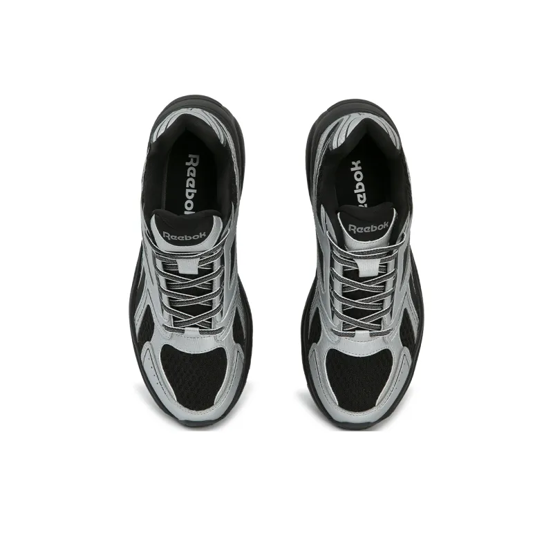 Reebok Anti Slip And Wear Resistant Breathable Low Top Running Shoes Unisex Black Silver-3