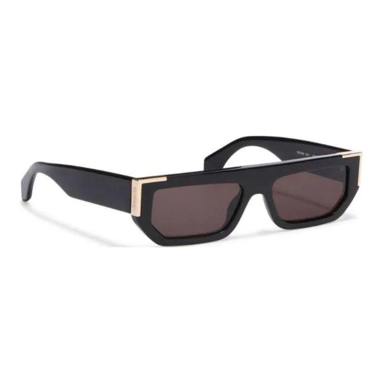 PALM ANGELS Golden Rectangle Frame Sunglasses-2