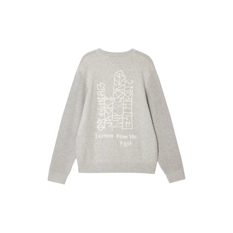 JACK JONES· Knitted Fabric Sweater Men's Light Heather Gray-1