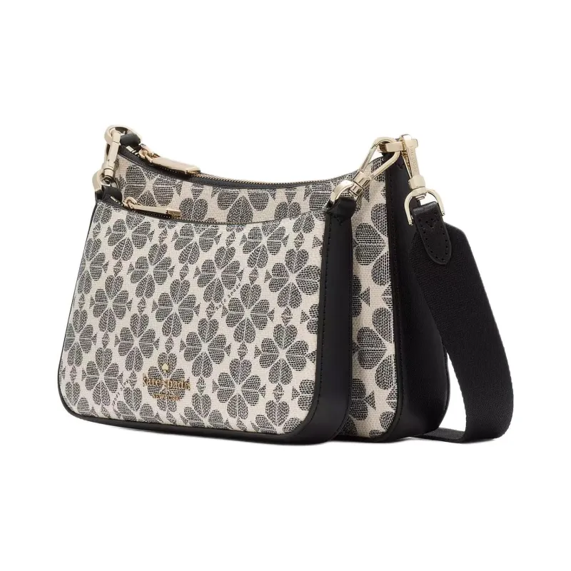 Kate Spade PVC Shoulder Bag, Crossbody Bag Trumpets Women's Black-1