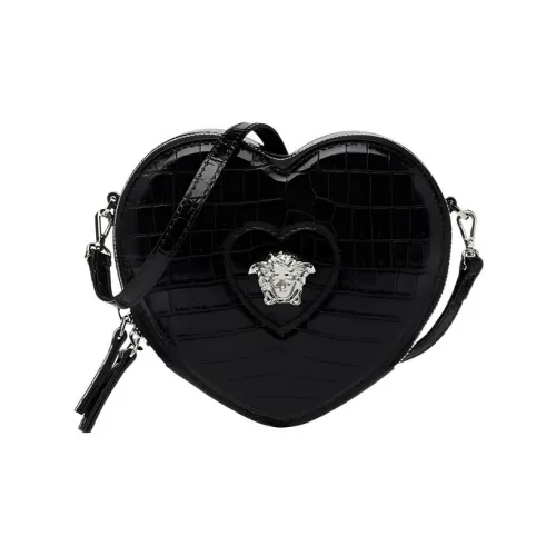 FANSIZHE La Medusa Cow Leather Shoulder Bag Crossbody Bag Mini Kids' Black & Silver