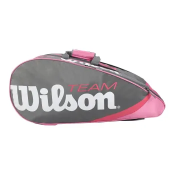Wilson Tennis Racket Bags Fabric Unisex 760X160X260mm Pink Gray