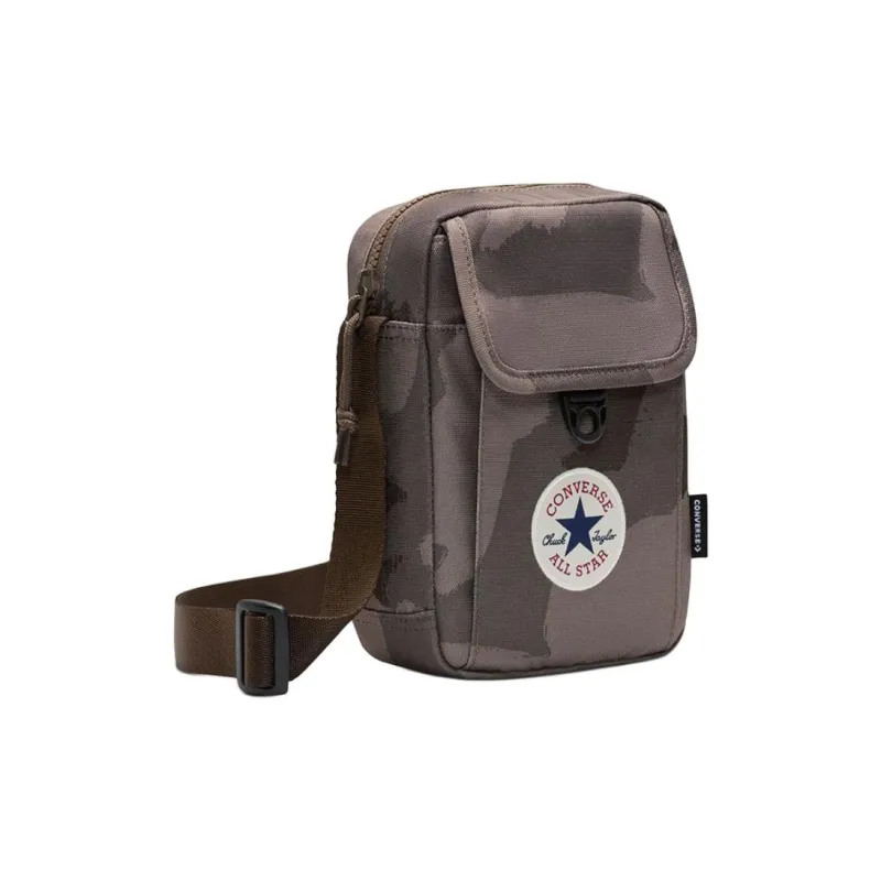 Converse Polyester Shoulder Bag, Crossbody Bag Unisex Chocolate-1