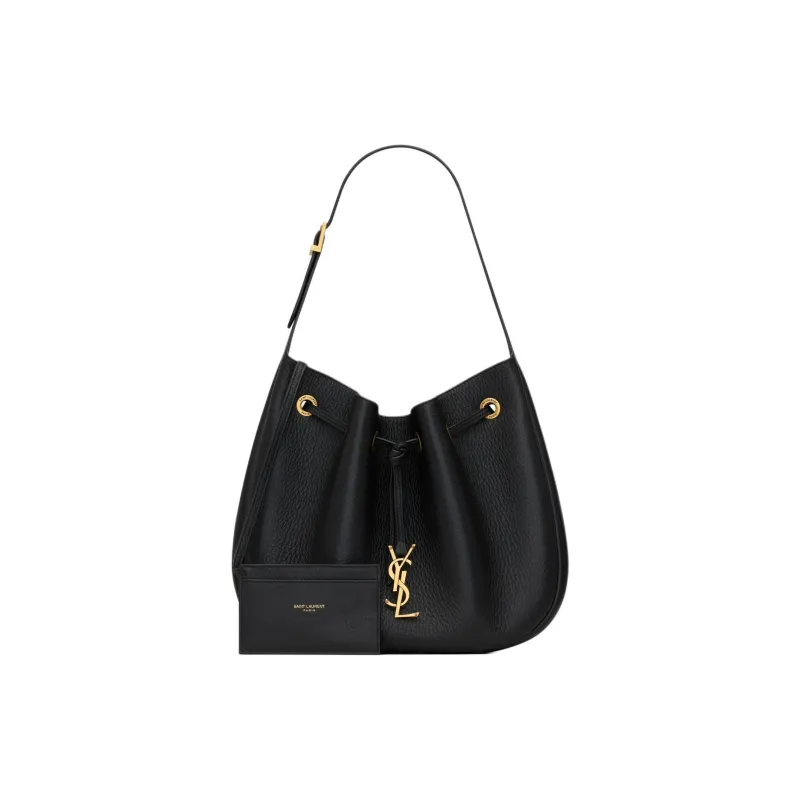 SAINT LAURENT Paris VII Small Hobo Leather Handbags-1