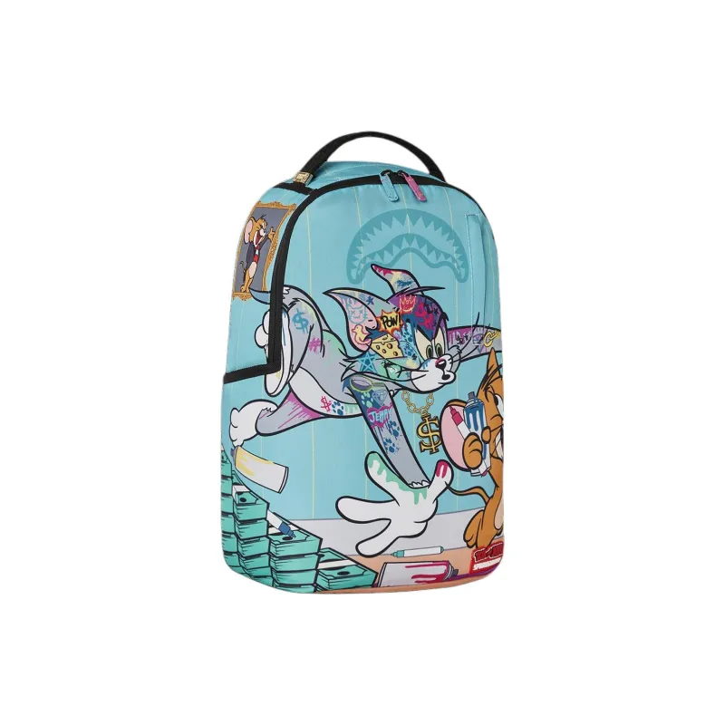 SPRAYGROUND Polyester Fabric Backpack Unisex Sky Blue-1