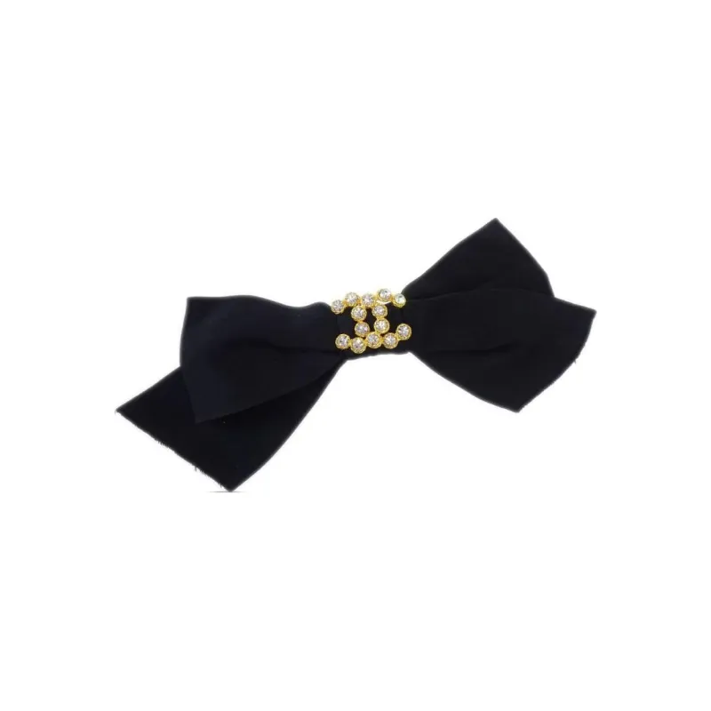 CHANEL 1990 2000s Bow Hair Barrette-0