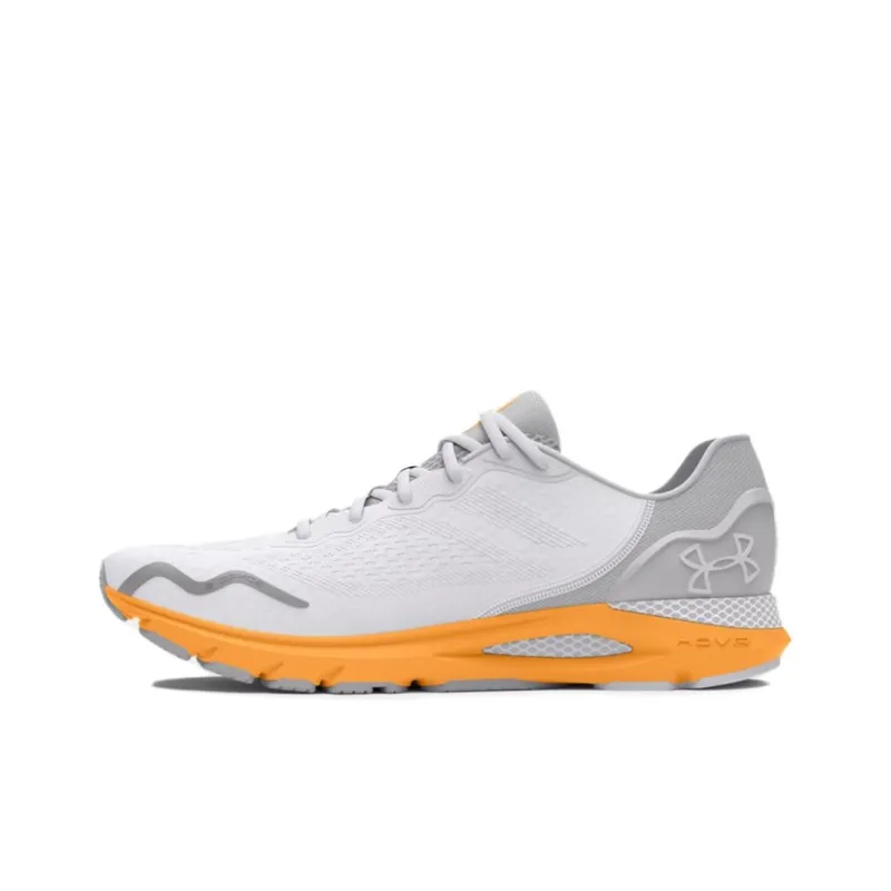 Under Armour Hovr Sonic 6 Anti-Slip Wear-Resistant Low-Top Casual Running Shoes Women's White Gray-0