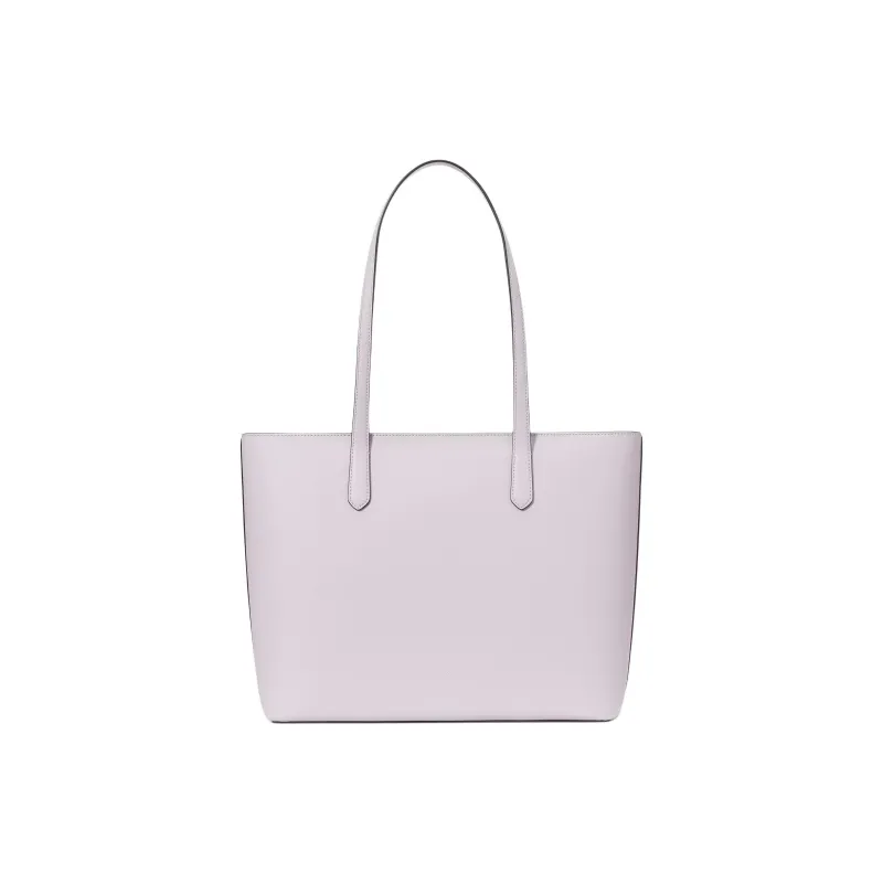 Kate Spade Staci Cross-Patterned PVC Tote Bag Shopping Bag Handbag Shoulder Bag Large Size Women's Lavender-2