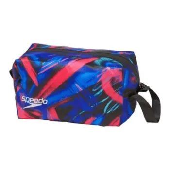 Speedo Polyester Clutch Storage Bag Medium Size Unisex Blue & Red