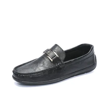 KUPE Men's Casual Shoes Men Low Top Black/Brown