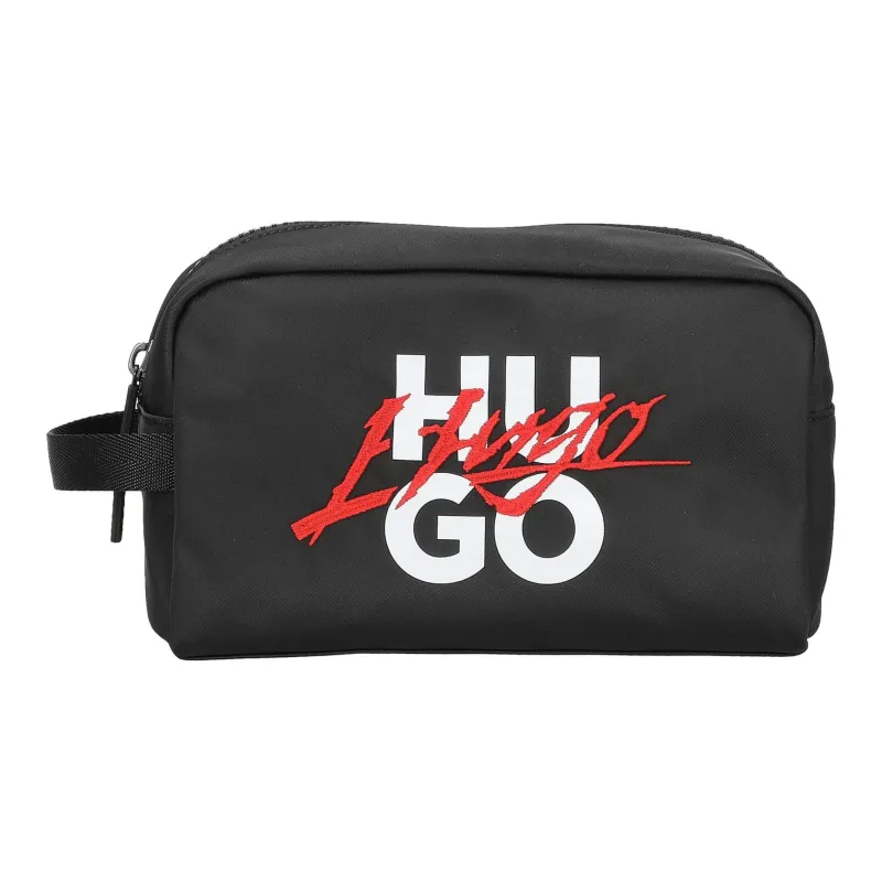 HUGO BOSS Recycled Polyester Toiletry Bag Men's Black-0
