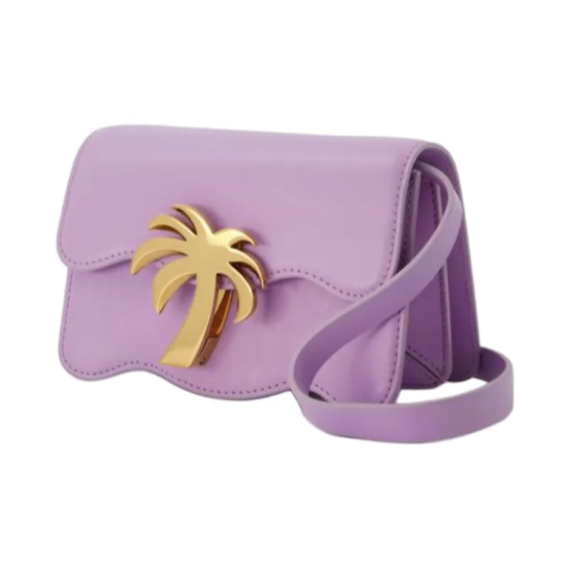 PALM ANGELS Logo plaque Shoulder Bag-1
