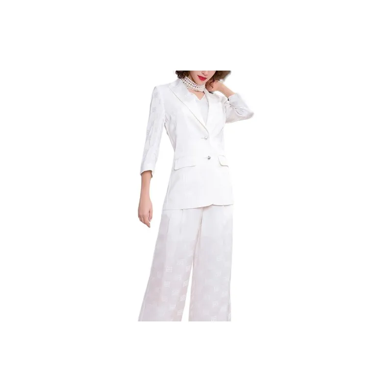 BESIONIA FW23 Business Suits Coats Women's Beige-4