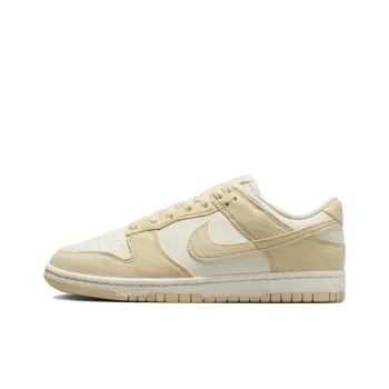 Nike Dunk Anti Slip Wear Resistant Low Top Skateboard Shoes Women's Ecru