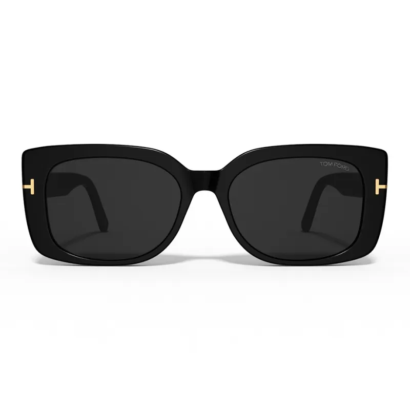 TOM FORD Plate Frame Square Sunglasses Unisex-1