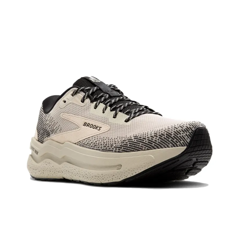 Brooks Ghost Ma Anti Slip Wear Resistant Low Top Running Shoes Men's Beige-2